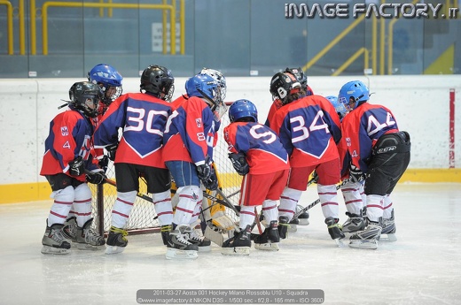 2011-03-27 Aosta 001 Hockey Milano Rossoblu U10 - Squadra